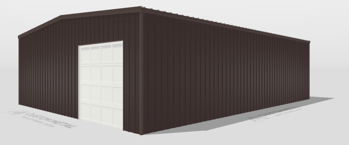 36x50x12-Gable-Clearspan-shop-garage-front-bay–building-designer-preview