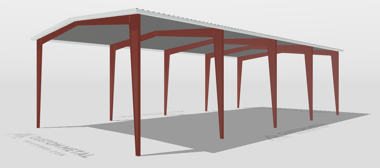 40x80x20-Gable-Clearspan-Galvalume-shop building-designer-preview