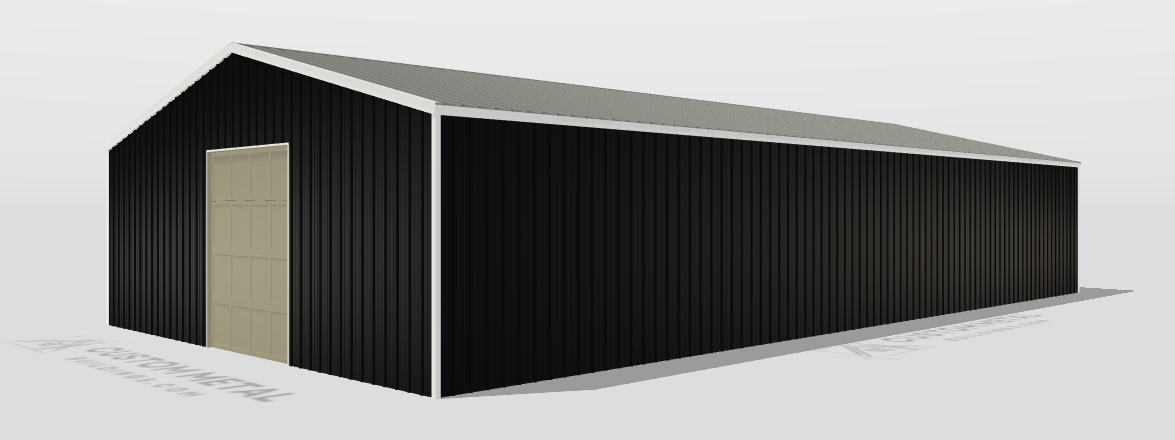 40x80x12-Gable-ClearSpan-shop-garage warehouse barn building-designer-preview