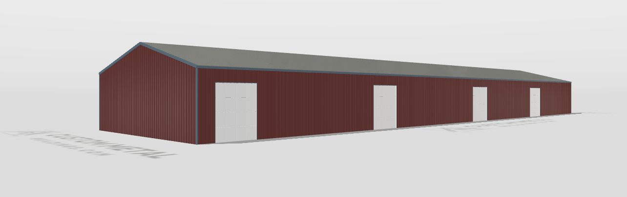 50x200x14-AG-Gable-Clear-span-shop-garage-barn-building-designer-preview