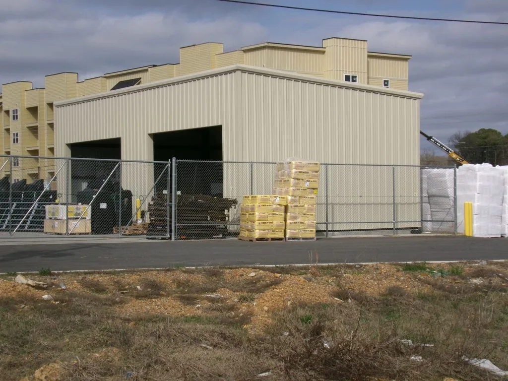 Commercial Storage Garage shop
40’x50’x16’ low side x 20’ high side single slope
Red iron frame
26 gauge roof
26 gauge walls
Gutters and downspoutsWalnut Mississippi approx location
2-16’x16’ roll up door
3” roof and wall insulation insulation
1-3070 steel walk doors