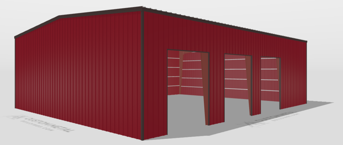 45x60x16-Gable-Clear-span-shop-garage-building-designer-preview