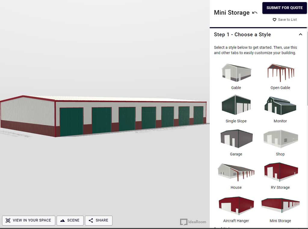 Mini-storage-Free,-Easy,-No-Obligation-Online-Building-Designer-green-doors