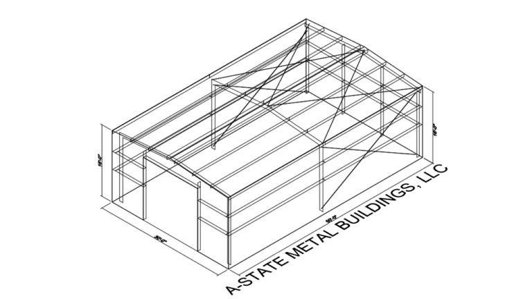 30x50x16-gable-1-front&1-back-rollup-door-